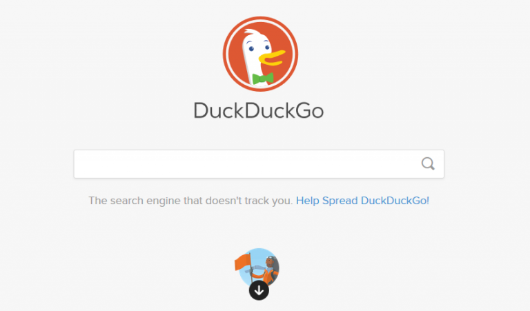 hakukone DuckDuckGo ruutukaappaus
